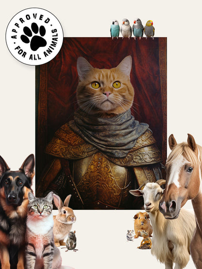 The Warrior King - Custom Pet Blanket