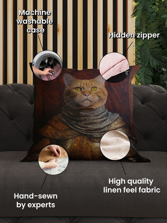 The Warrior King - Custom Pet Cushion