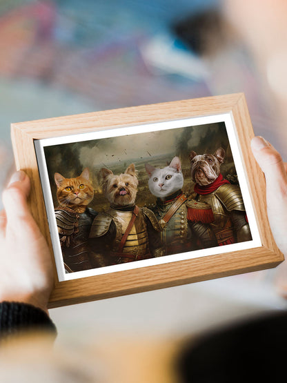 The Warriors - Custom Pet Portrait