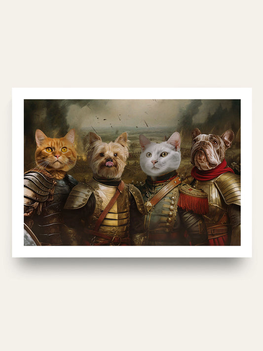 The Warriors - Custom Pet Portrait