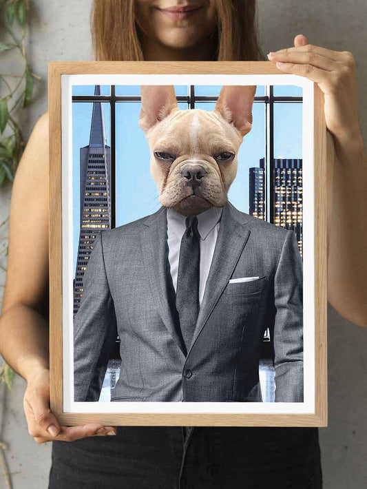 The Wolf of Paw Street - Custom Pet Portrait