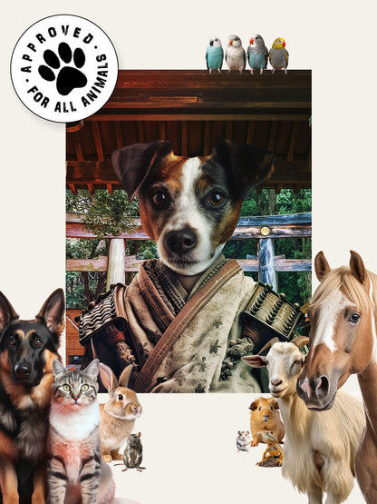 Warrior of the East - Custom Pet Cushion