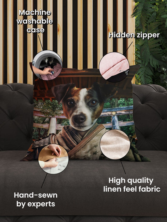 Warrior of the East - Custom Pet Cushion