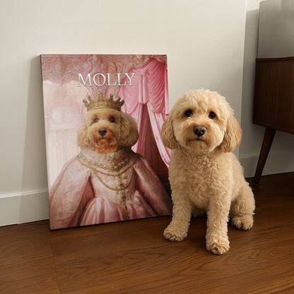 The Spoiled Princess – Custom Pet Canvas