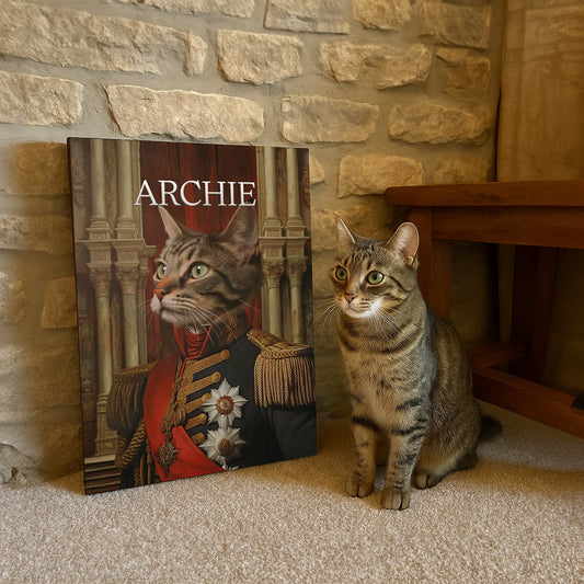The Heroic Major – Custom Pet Canvas