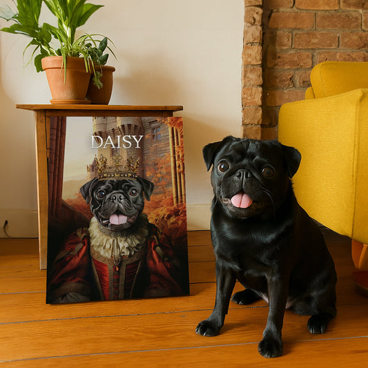 The Fearless Queen – Custom Pet Canvas