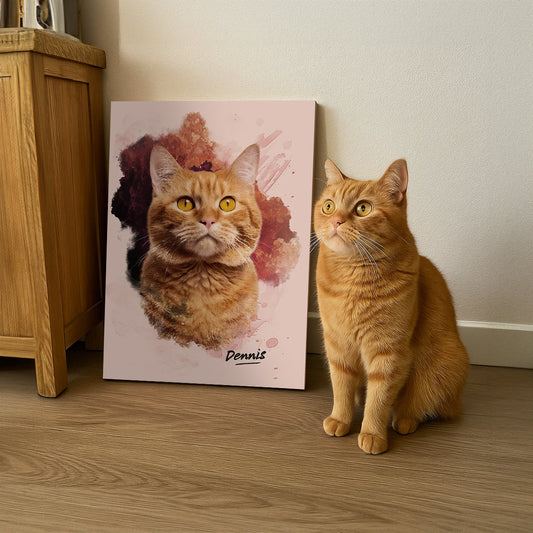 Watercolour - Custom Pet Canvas