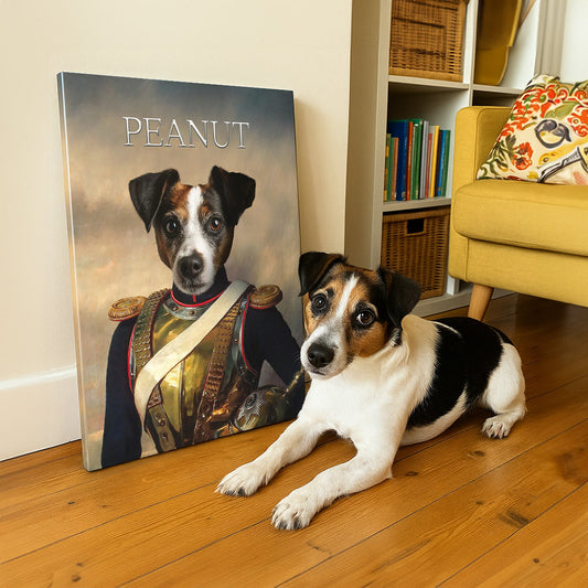 Lieutenant Paws – Custom Pet Canvas