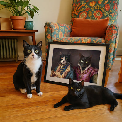 The Count & The Countess  – Custom Vintage Pet Portrait