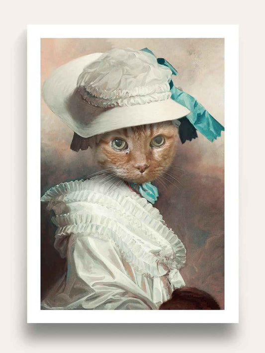 My Fur Lady - Custom Vintage Pet Portrait