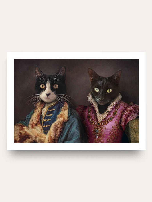The Count & The Countess  – Custom Vintage Pet Portrait
