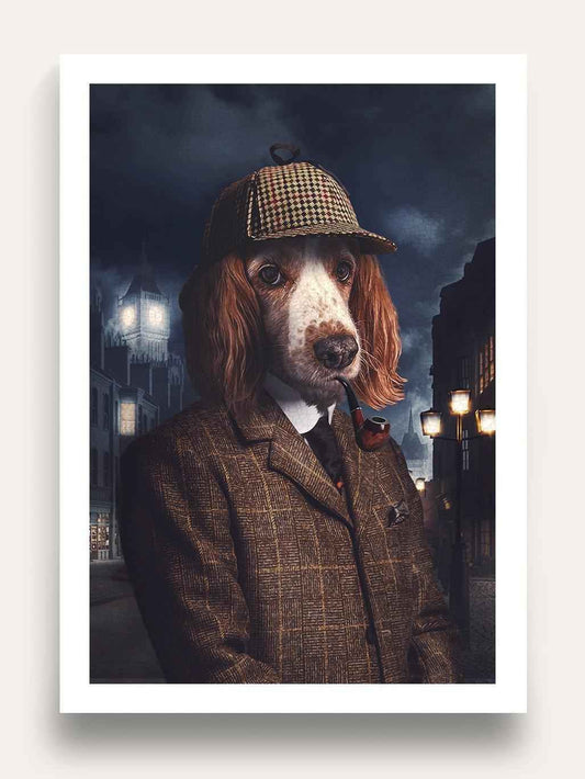 The Detective - Custom Vintage Pet Portrait