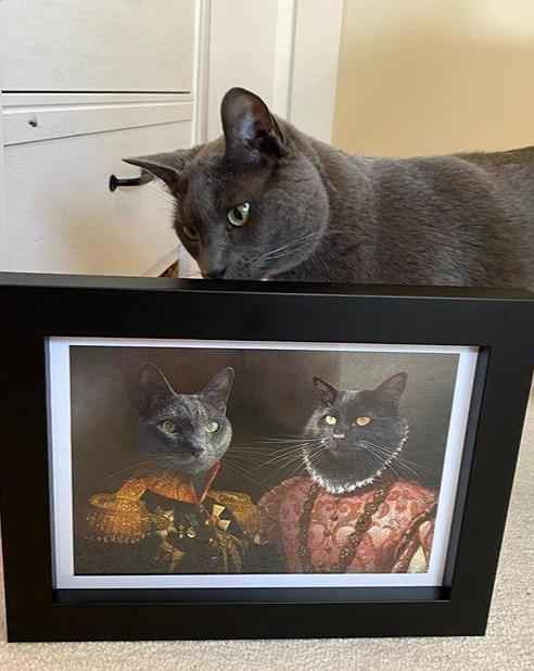 The General & The Duchess  – Custom Vintage Pet Portrait