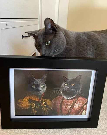 The General & The Duchess  – Custom Vintage Pet Portrait
