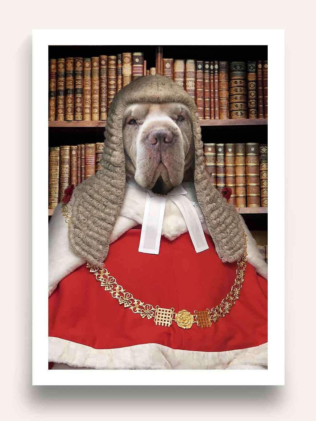 The Judge - Custom Pet Portrait