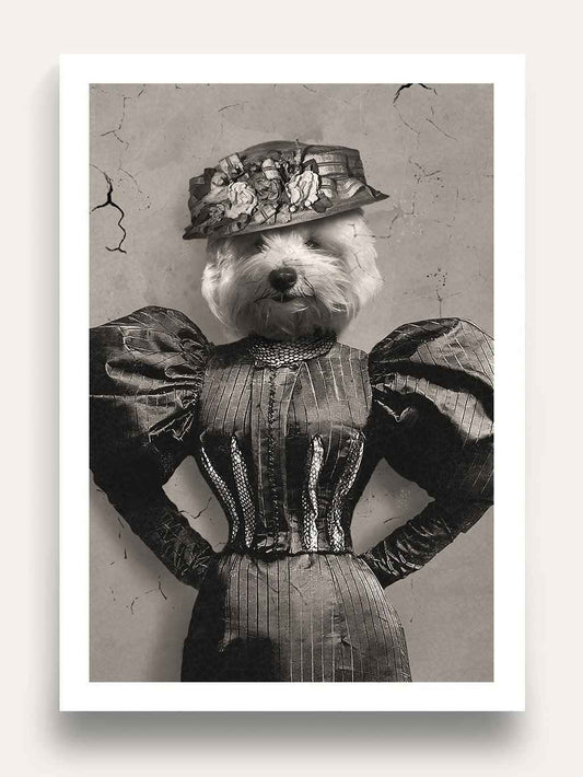 The London Lady - Custom Vintage Pet Portrait