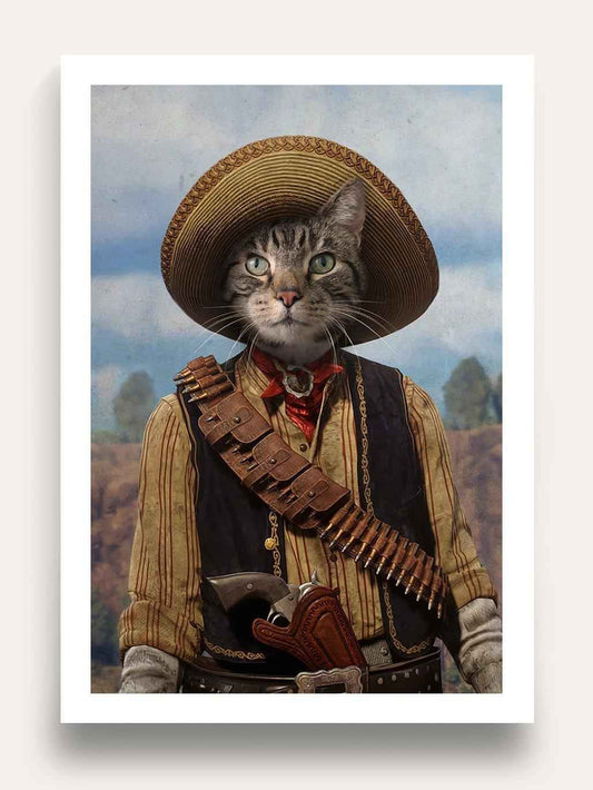 The Outlaw - Custom Vintage Pet Portrait