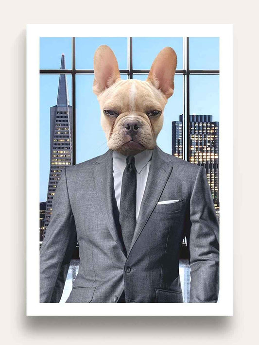 The Wolf of Paw Street - Custom Pet Portrait